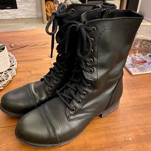 Steve Madden Shoes - Steve Madden Women's Troopa Combat Leather Boots Steve Madden Shoes - Steve Madden Women's Troopa Combat Leather Boots